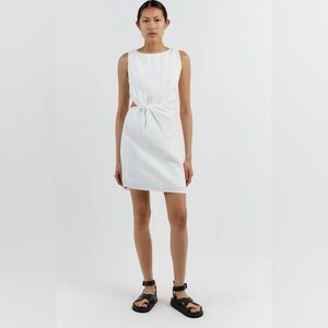DISSH Leilani White Linen Mini Dress